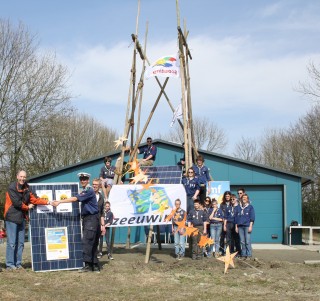 Vrijwilligers Het Zon Effect zetten scouting Noord-Beveland in het zonnetje