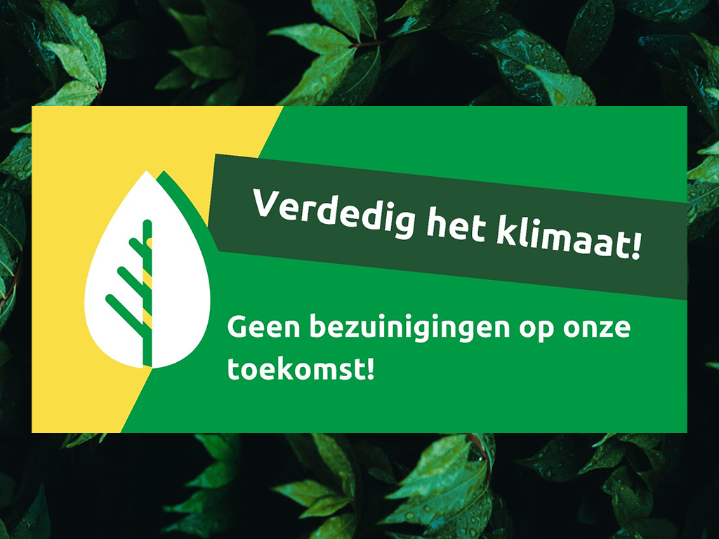 Natuur en Milieufederaties steunen oproep Jonge Klimaatbeweging: 'Geen bezuinigingen op onze toekomst!'