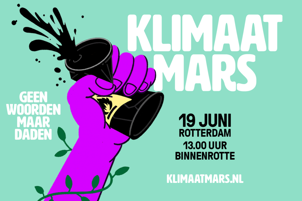 Rotterdam wordt thuishaven van Klimaatmars op 19 juni