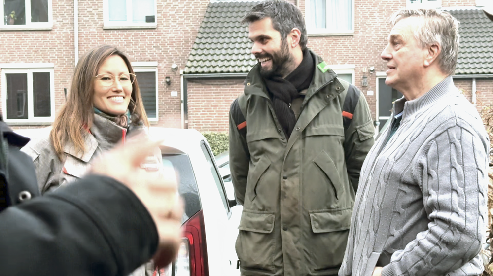 Jessica Doorn met pilotdeelnemers Warm door Water